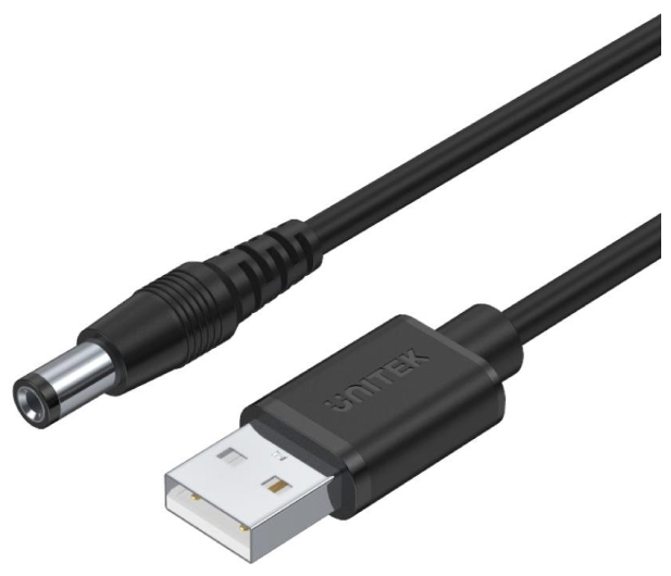 UNITEK USB - Wtyk DC 5.5/2.5mm 5V Y-C4046BK - 660382 - zdjęcie 2